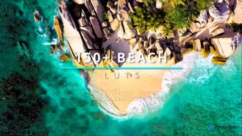 160种海边度假沙滩风景视频调色LUTs预设