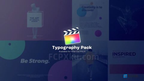 Typography Pack FCPX插件10组排版文字标题动画V1