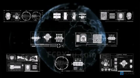 Elements Of Infographics FCPX插件全息界面元素高科技HUD界面动画
