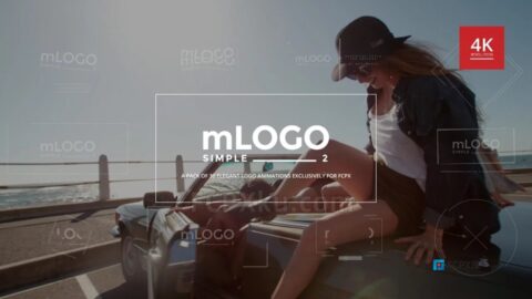 mLogo Simple 2 FCPX插件30组优雅简约线条动画LOGO片头视频