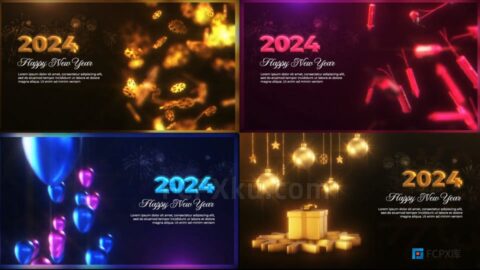 New Year Greetings FCPX插件2024新年祝福视频