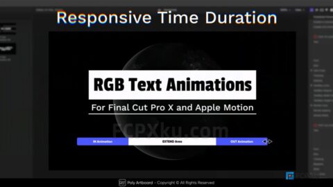 RGB Text Animations FCPX插件9组现代文字标题文本动画