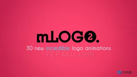 mLogo2 FCPX插件30种LOGO标志视频片头动画