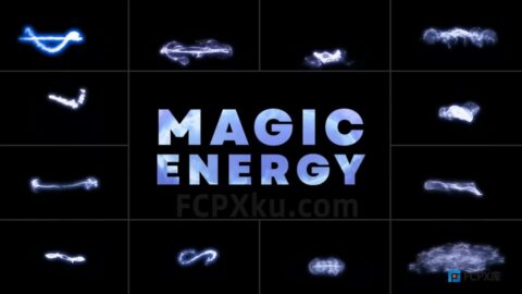 Magic Energy FCPX插件12种魔法能量粒子特效动画
