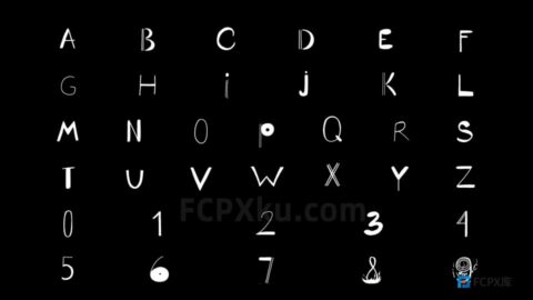 Cartoon Alphabet FCPX插件卡通字母与数字动画