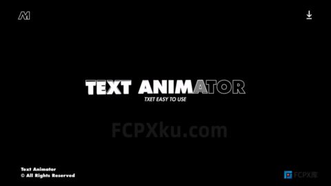 4K分辨率文字标题动画9组效果FCPX插件Text Animator