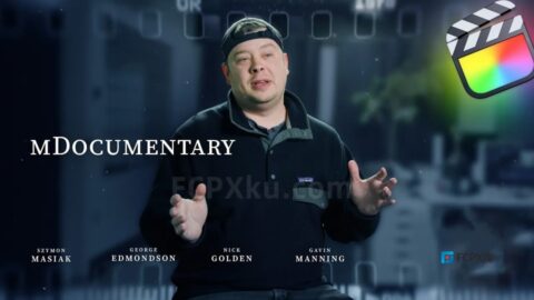 mDocumentary FCPX插件宣传电影叙事纪录片动画影片视频编辑