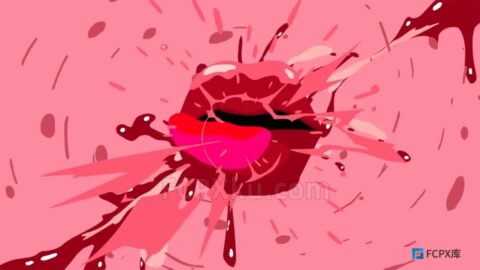 手绘动画泡泡糖视频片头FCPX插件Bubble Gum Logo