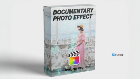 Documentary Photo Effect FCPX插件叠加灰尘粒子动画特效纪录片照片效果