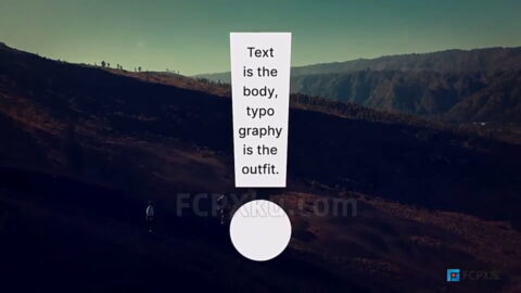 10种大字体视频文字标题动画FCPX插件Minimalist Typo Titles