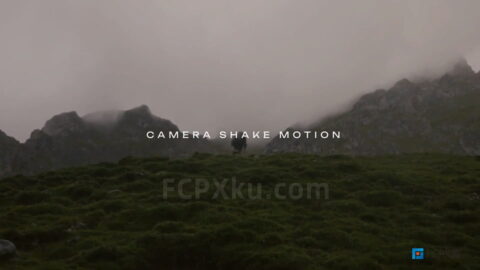 可自定义手持拍摄效果相机抖动FCPX插件Camera Shake Motion