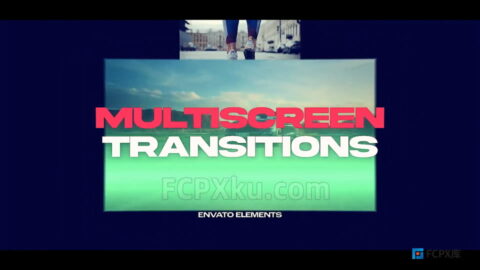 20种多画面多屏幕切换效果过渡转场FCPX转场插件Multiscreen Transitions
