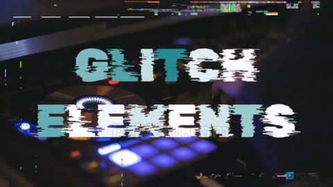 100种故障效果叠加层背景元素动画FCPX插件Glitch Effects