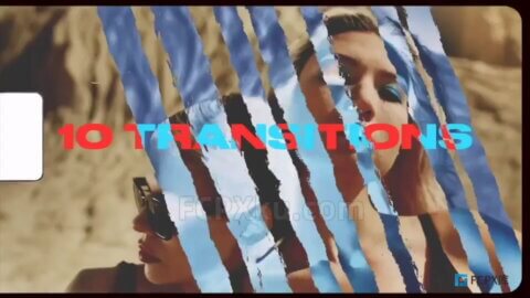 10种复古燃烧胶片纹理叠加转场特效FCPX插件Film Fragment Transitions