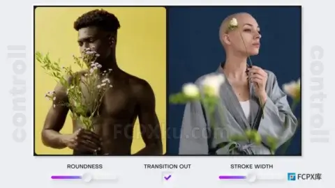 双画面分屏动画照片视频转场效果FCPX插件Multiscreen Transitions Pack V2