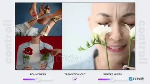 三画面分屏滑动动画视频转场效果FCPX插件Multiscreen Transitions Pack V3