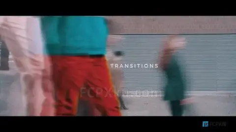Walk By Transitions FCPX插件42种前景遮罩人物走动视频转场动画