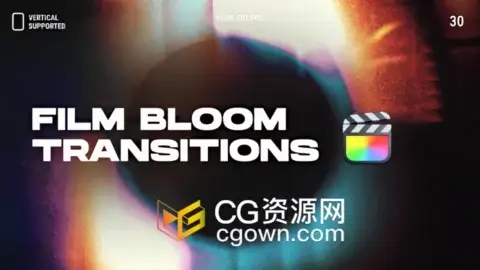 15种胶片光晕视频转场过渡特效FCPX插件Film Bloom Transitions