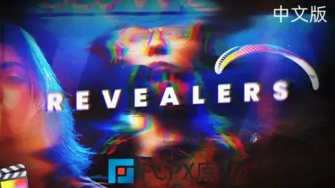 101种失真故障遮罩特效实用淡入淡出动画预设FCPX插件