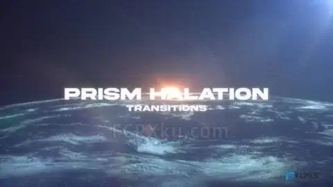 Prism Halation Transitions FCPX插件20种大气棱镜光环光效转场特效