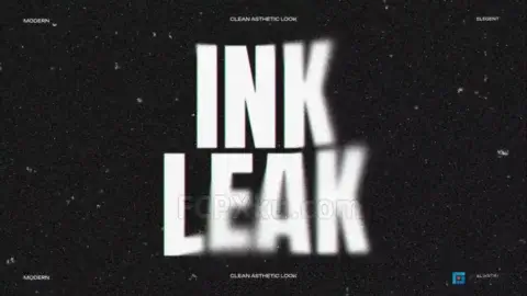 Ink Title Design FCPX插件10组动态模糊特效文字标题动画